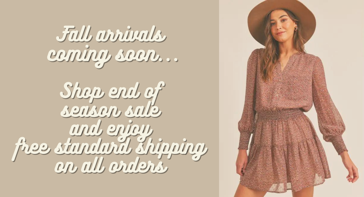 New Arrivals Coming Soon + SALE!